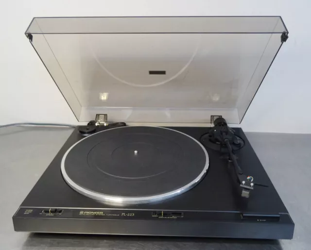 Pioneer PL 223 belt drive turntable Autoreturn hifi stereo Plattenspieler