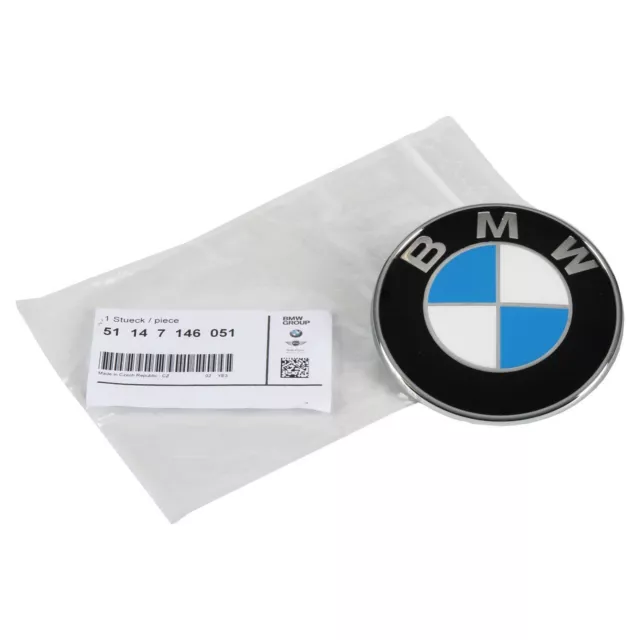 BMW Plakette Emblem für die Motorhaube Frontklappe oder Heckklappe Ø 82MM