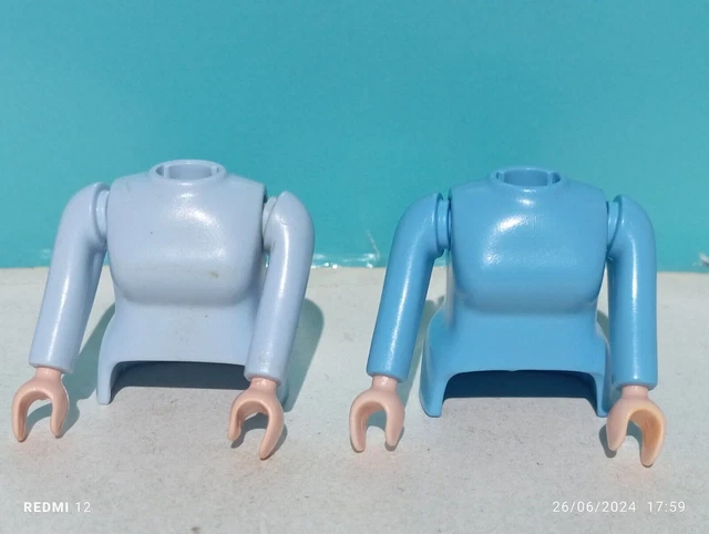 Pièces Détachées Playmobil : 2 Cols Bleus Pour Dames Médiévales (ref 3666) - Occasion