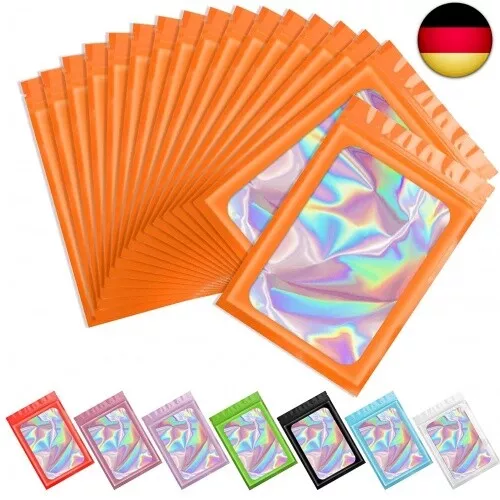 100 Stück Baggies Baggys Mylar Bags, Wiederverschließbare Beutel Mylar Beutel, S