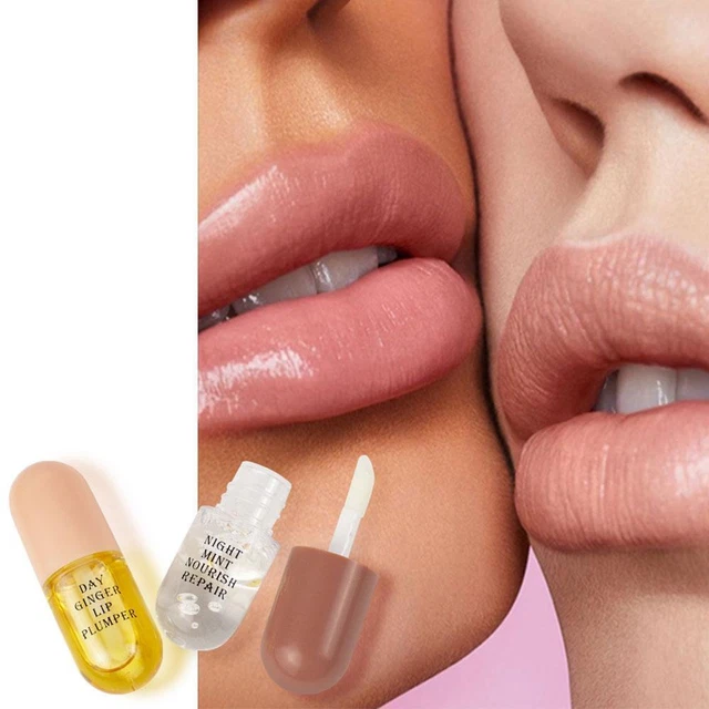 2*5,5 g brillo labial volumen regordete labios más grandes líquido hidratante G2N9 Q1H6