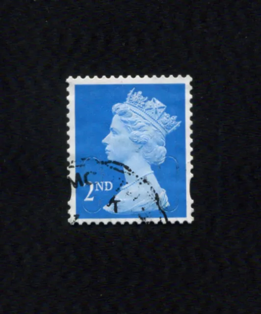 GB  2020  Machin  2nd Bright blue (M20L MTIL)  SG U3013  USED   Sale  xx