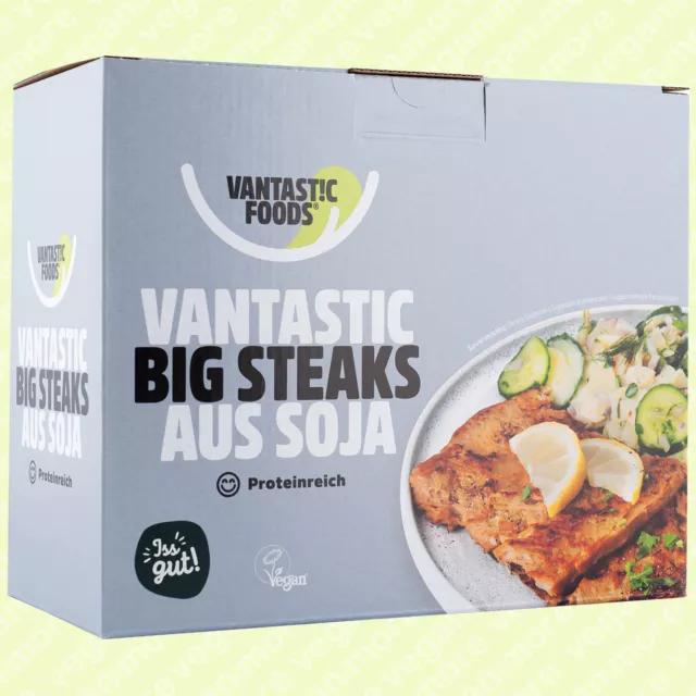 Soja Big Steaks 500 g | vegan | proteinreich | lange haltbare Fleischalternative