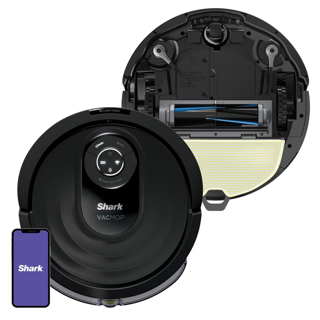 Sharkninja Rv2000wd Ai Vacmop Robot Vacuum and Mop with Self Cleaning Brushroll