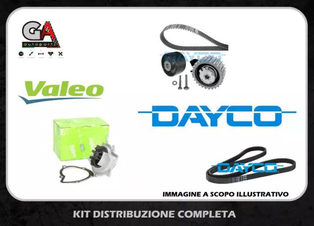 Kit distribuzione Alfa 147 JTD JTDM 8V 115 120 cv + pompa e cingha servizi Dayco