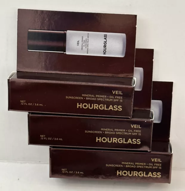 Hourglass Cosmetics Veil Mineral Primer Broad Spectrum 3 x 0.12oz SPF-15  NIB