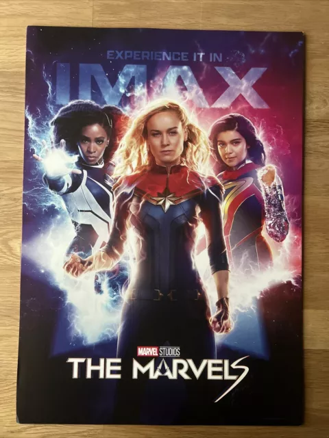 Official IMAX Marvel Studios The Marvels Poster Brie Larson