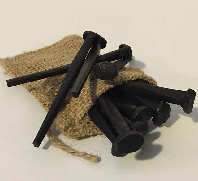 2"- Rose Head Nail - Antique Reproduction nails - Colonial Style - Burlap case