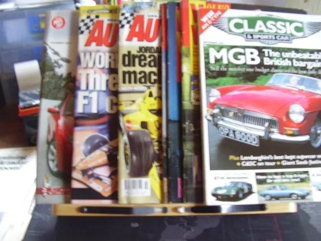 Job Lot X 7 Vintage Motoring Auto Magazines Classic Sports Autosport Jordan F1