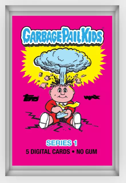 2020 Topps WAX DIGITAL Garbage Pail Kids Series 1 Pack NFT GPK Unopened 5 Cards