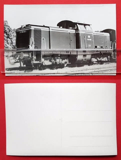 Eisenbahn Foto AK von Bellingrodt DB Diesellok V 100 001     ( 24734