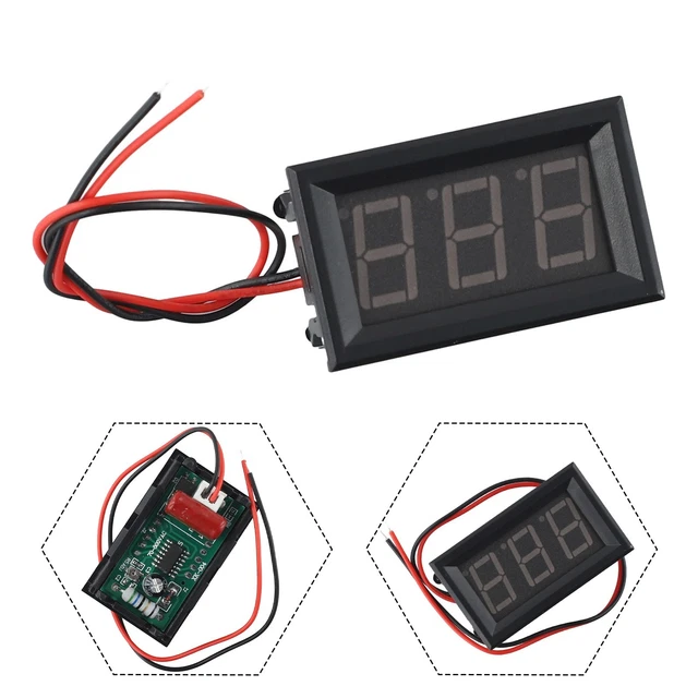 2 LINE LED Display Panel Voltage Gauge AC220V 70V ~ 500V High Accuracy ...