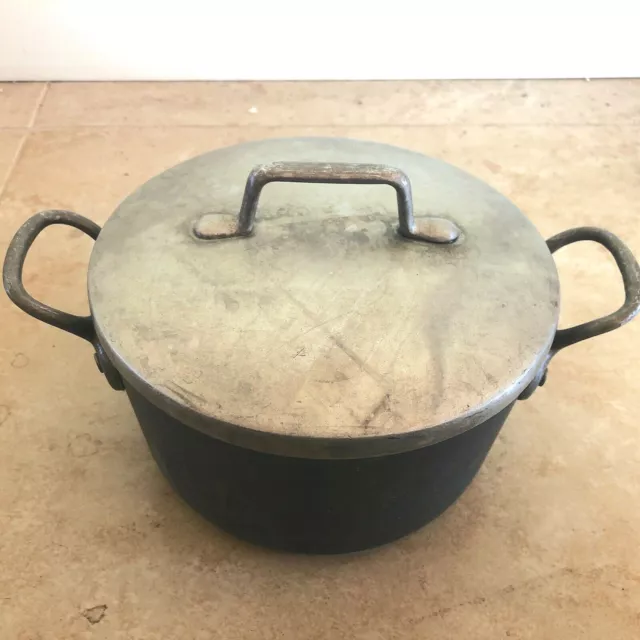 Vintage MAGNALITE GHC Professional Anodized Aluminum 2 QUART STOCK POT w/ Lid