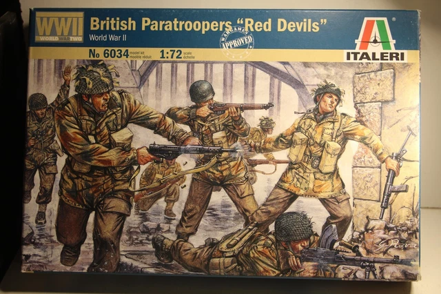 First Legion – 5 Figurines Parachutistes Britanniques WWII – 1/32 (60mm) – Occasion