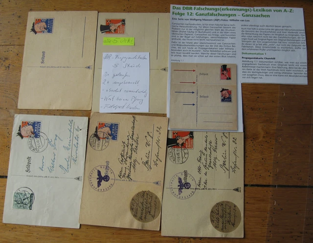 DR Feldpost-Propagandakrten ,1943-1945 ,gelaufen +ungebraucht ,gute Erh. ANSEHEN
