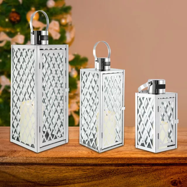 Indoor/Outdoor Hurricane Candle Lantern Set Luxury Hurricane Candle Lantern Set