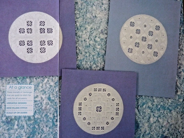 8639B] Hardanger Chart-3 kreisförmige Motive für Karten
