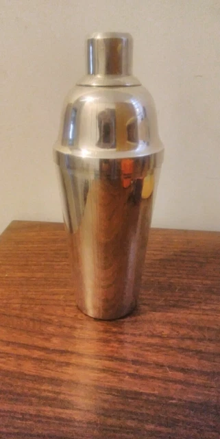 SHAKER METAL ARGENTE Art De La Table Bar Boisson Ancien Poincons 18 VB2