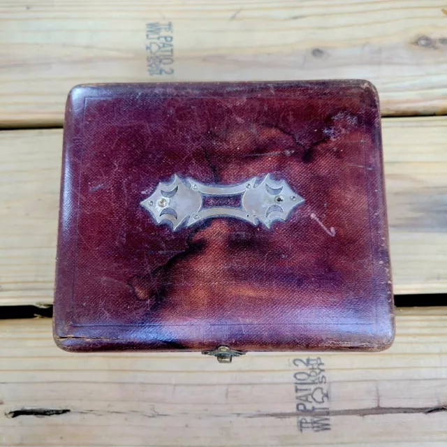 Antique Pistol Box Hidden Compartment Weapon Holder Wooden Box With Clasp