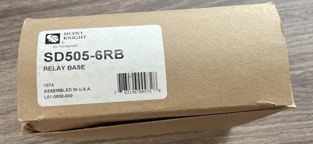 *NIB* *New* Silent Knight SD505-6RB Fire Alarm Relay Base