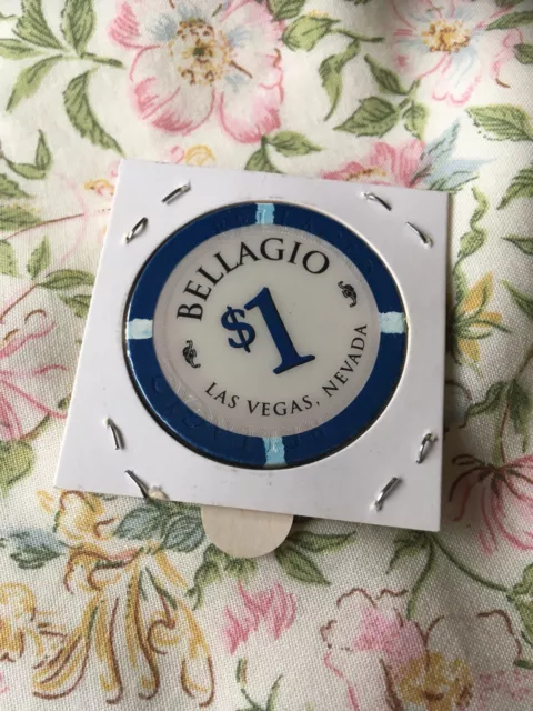 Sealed on card Bellagio Las Vegas $1 Chip