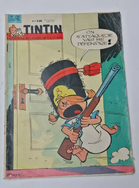LE JOURNAL DE TINTIN N° 733 du 6/11/1962