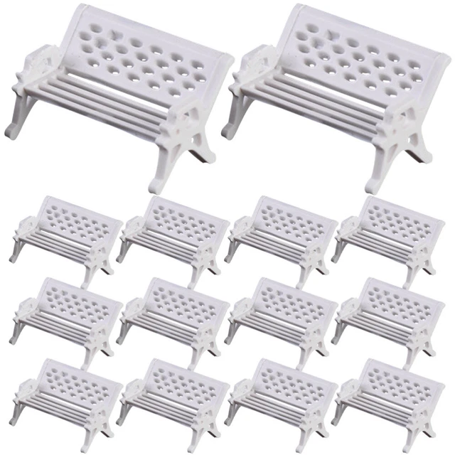 Abs silla de aparcamiento decoración mini suministros para el hogar mini decoración de jardín muñeca bebé