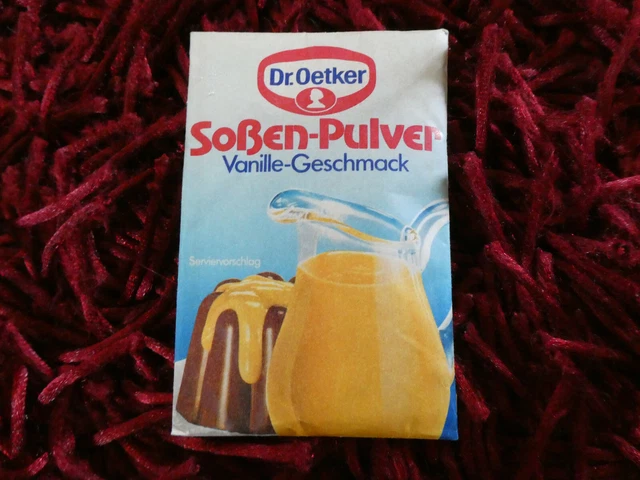 ORIGINAL 90ER J. Dr. OETKER SOßen-PULVER Vanille Soße 1993 NEU + OVP ...