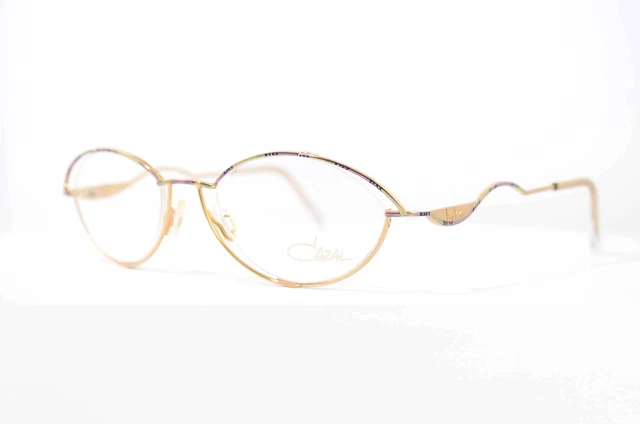 CAZAL BRILLE 419 910 49-20 130 Gold Halbrand Oval Germany