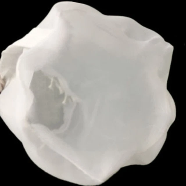 Bolsa de filtro blanco tamiz té paño nailon filtro alimentos reutilizable