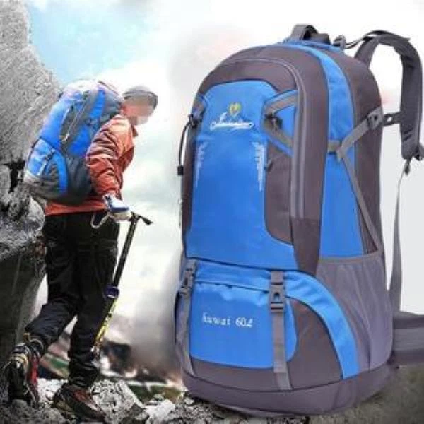 Sac à Dos 60L Imperméable – Randonnée, Trekking, Voyage – Homme/Femme – Neuf