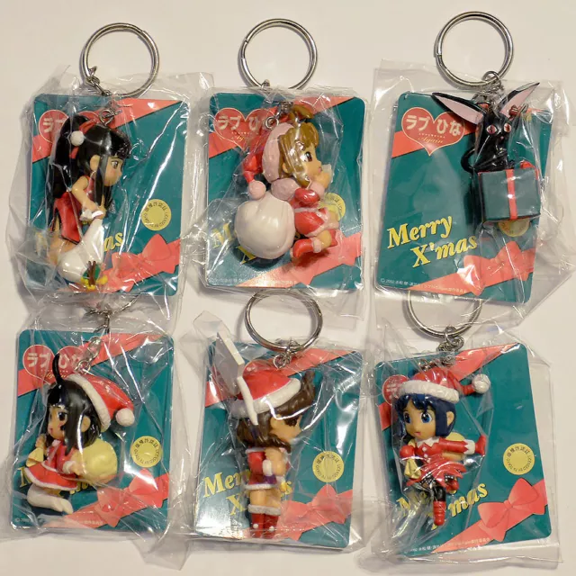 LOVE HINA AGAIN "Merry Xmas" Schlüsselanhänger keychain Set NEU2002 Anime Figure