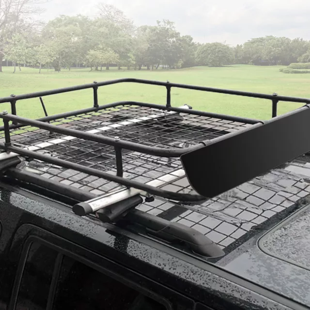 Universal Roof Rack Basket - Car Luggage Carrier Steel Cage Vehicle Cargo