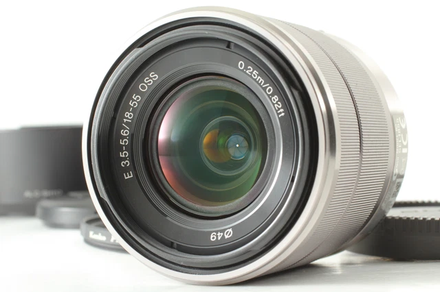 Tested! [Near MINT / Hood] SONY E 18-55mm F3.5-5.6 OSS SEL1855 Lens From JAPAN