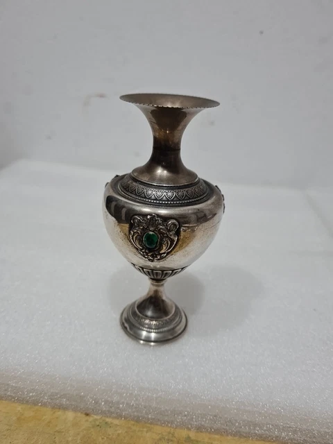 Piccolo Vaso In Argento 800 Peso  78 Gr Alt. 12 Cm