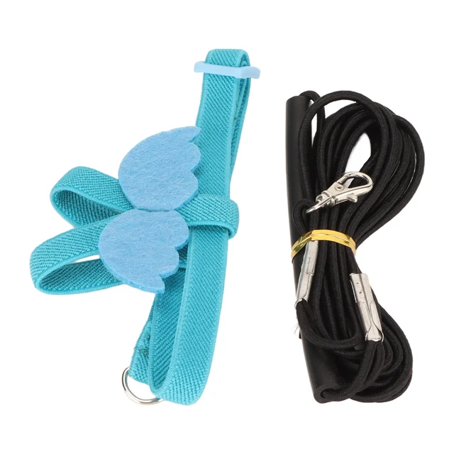 Bird Harness Rope Portable Adjustable Elastic Ergonomic Bird Harness Leash For