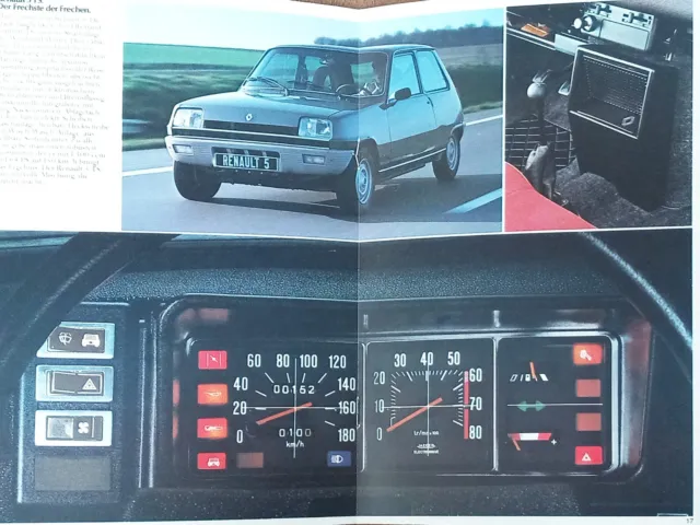 Renault 5 1977 Prospekt Brochure Broszura Folleto Catalogue 2