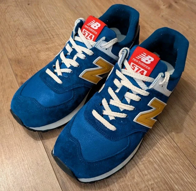 Navy blue and gold new balance 2025