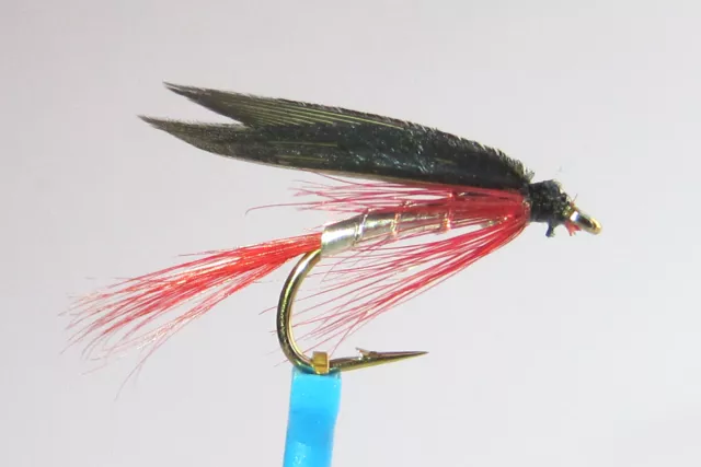 1 x Mouche Noyée BLOODY BUTCHER H10/12/14 mosca fliegen fly truite trout wet