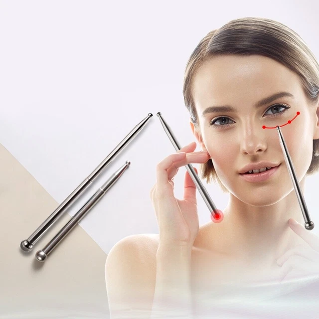 Acupuncture Pen Facial Reflexology Tools Stainless Steel Trigger Point Massager