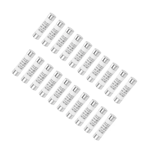 Fusible Cartouche 20A 500V 10x38mm Rapide Amplificateur Voiture Céramique 20Pcs