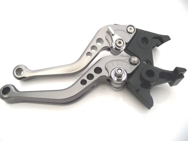 Honda PCX125 (2014), CNC levers set short titanium & chrome adjusters, F25/PC12