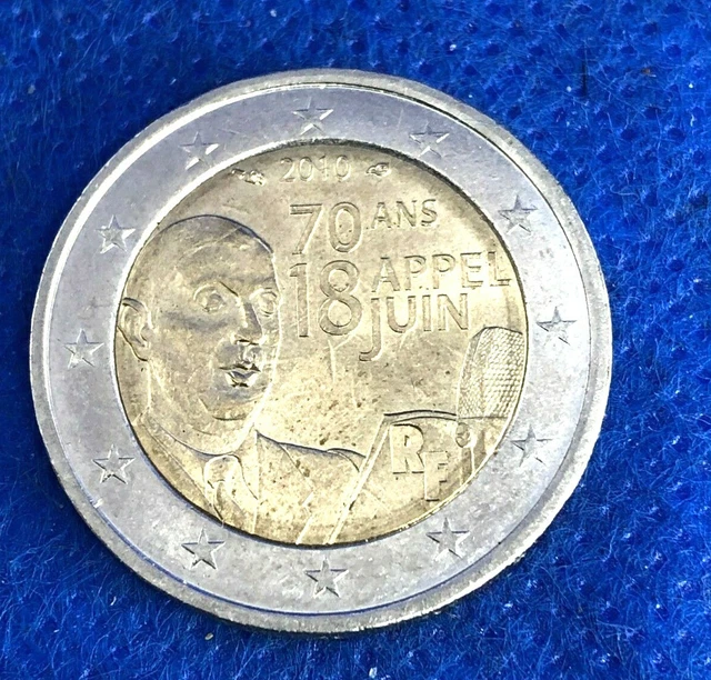 2 Euro Münze 70 Ans 18 Appel Juin PIÈCE MONNAIE 2 Euros Commémorative 70 Ans Appel Du 18 Juin (2010) De