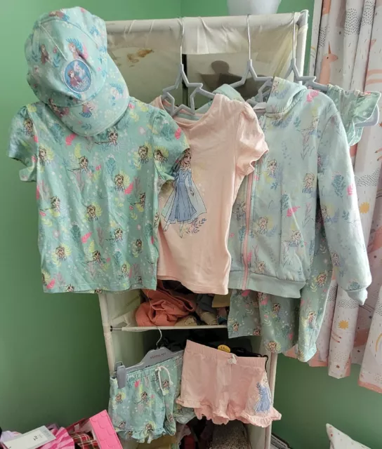 Pacchetto abbigliamento estivo Disney Frozen grande per ragazze età 5-6 anni mix & match
