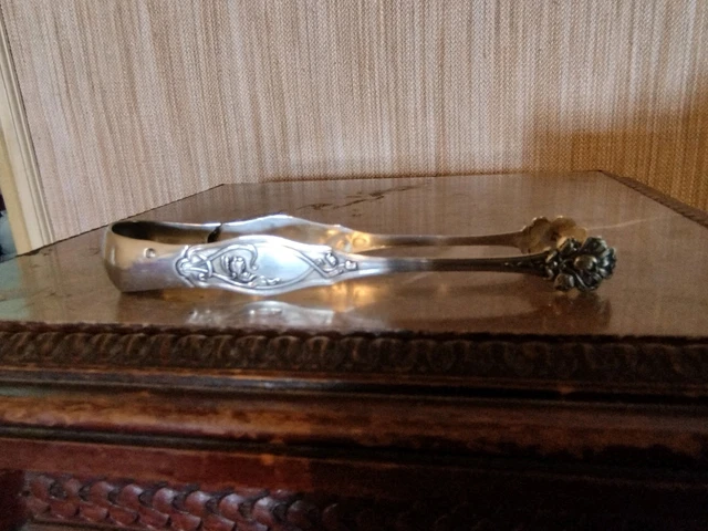 Pince à sucre ART NOUVEAU en Argent Massif - Mam'zelle Brocante