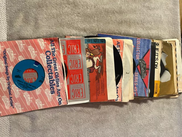Lot Of 25 45 Rpm Vinyl Records 7” - Bobby Darin, Otis Redding, The Temptations..