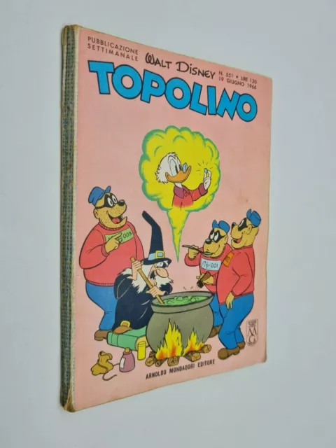 fumetto TOPOLINO Libretto WALT DISNEY numero 551 bollino con cartolina