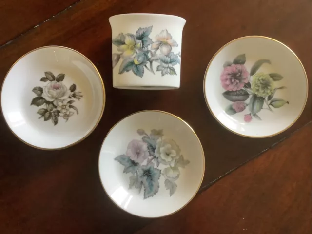 Collection Of Royal Worcester Fine Bone China Trinket Dishes