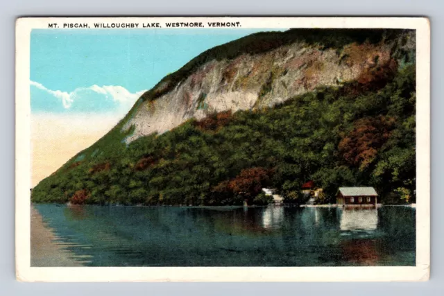 Westmore VT-Vermont, Mt Pisgah, Willoughby Lake, Antique, Vintage Postcard