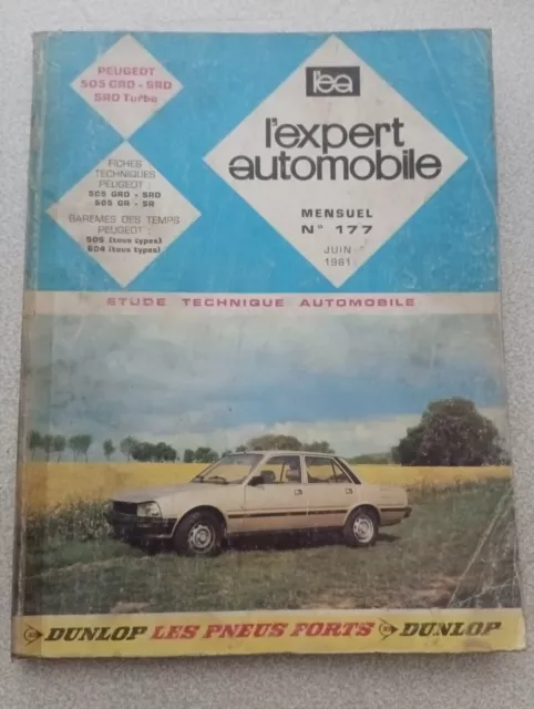 Rta Revue Technique Automobile L'expert Étude N177 Peugeot 505 GRD SRD TURBO